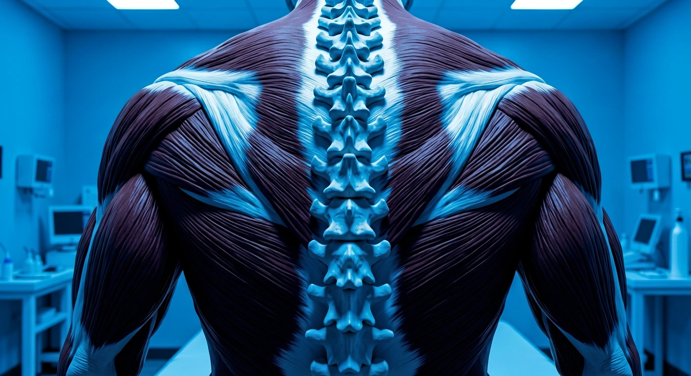 Biomechanical detail of human muscle alignment