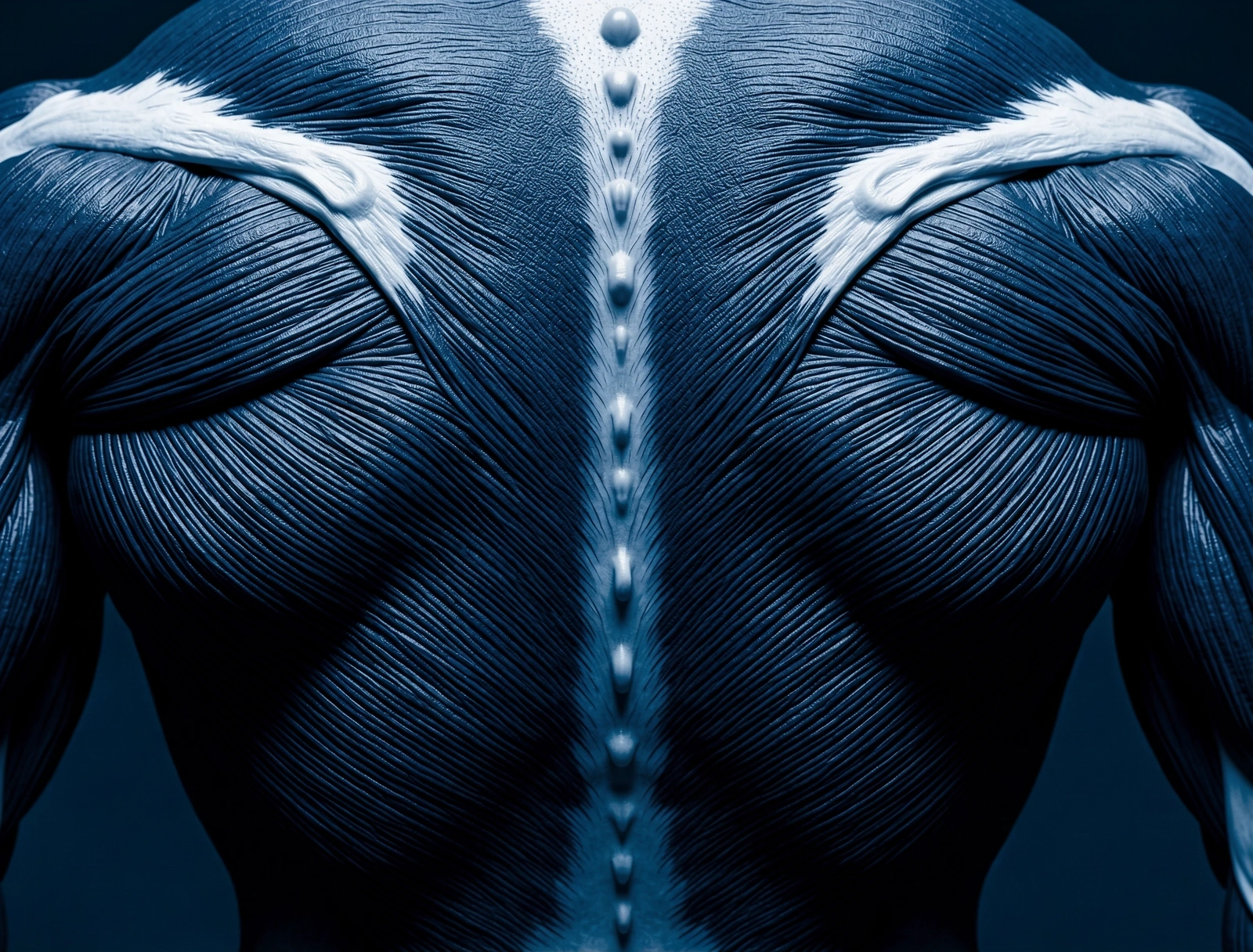 Detailed muscular alignment schematic